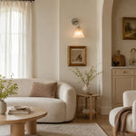 Bild in Gallery-Viewer laden, Latte wall sconce in a warm modern room