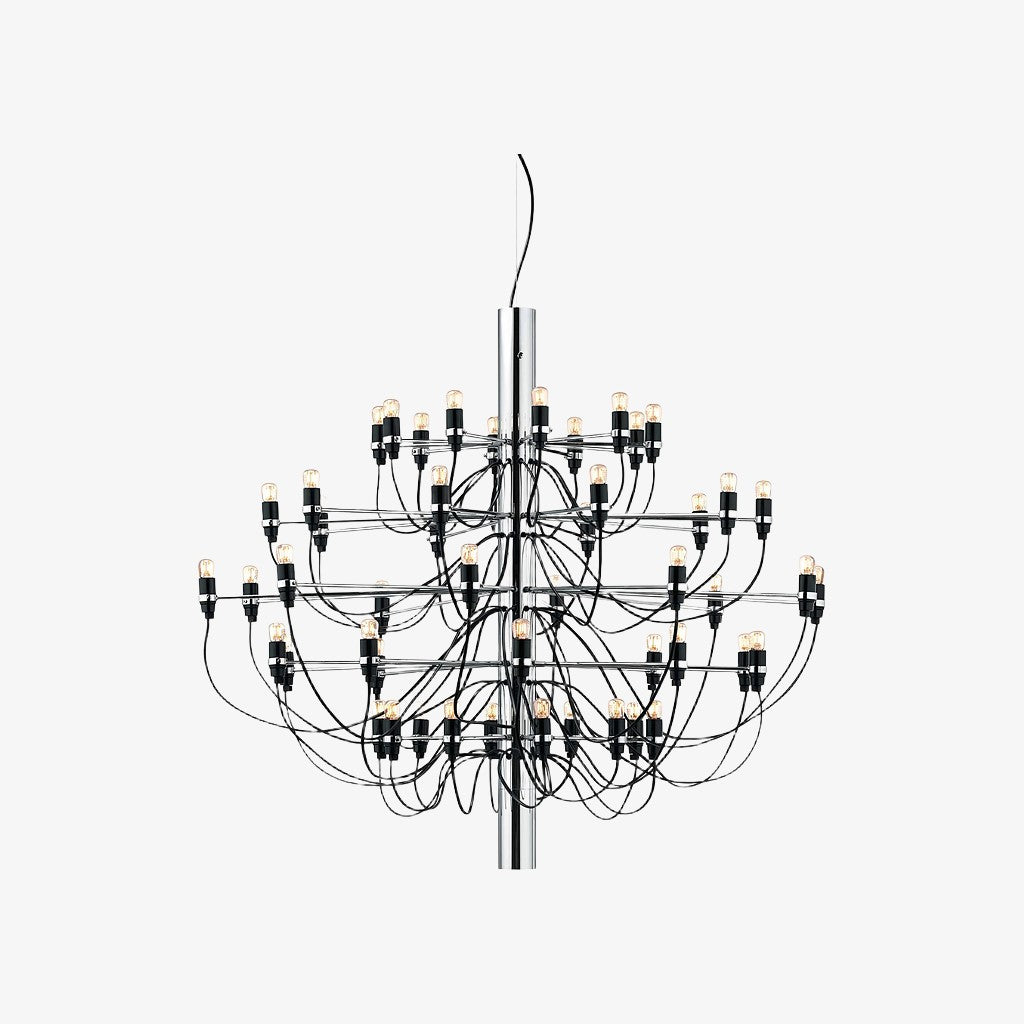 Tendrila Zeitgenössischer Mehrfachleuchter – Industrieinspirierte Metallaufhängung für Aufenthaltsräume N01