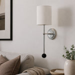 Cargar imagen en el visor de la Galería, Cumoris Pleated Wall Lamp – French Inspired Bedside and Living Room Accent Light