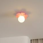 Bild in der Galerieansicht laden, Creme Blüte Blumen Deckenlampe
