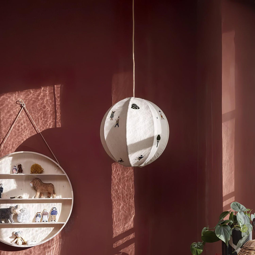 Cotton Colorful Scene Plug-In Pendant