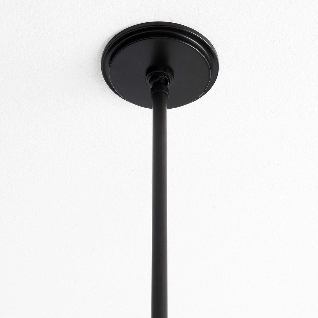 Lámpara colgante de exterior de vidrio Ferrix - Iluminación industrial para porches delanteros