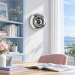 Cargar imagen en el visor de la Galería, Round Disc Centre Button Blown Glass Wall Light