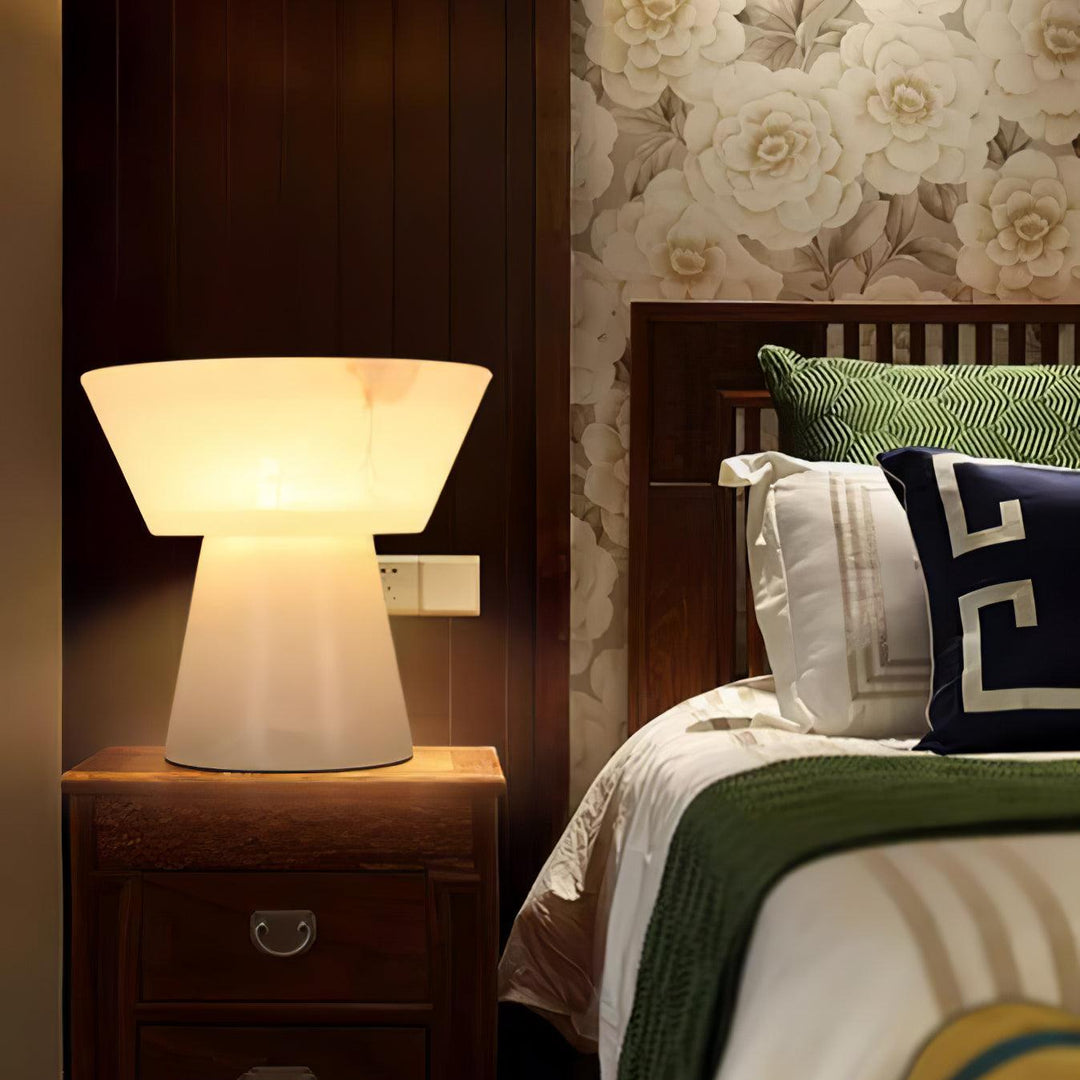 Beta Marmor Alabaster Tischlampe