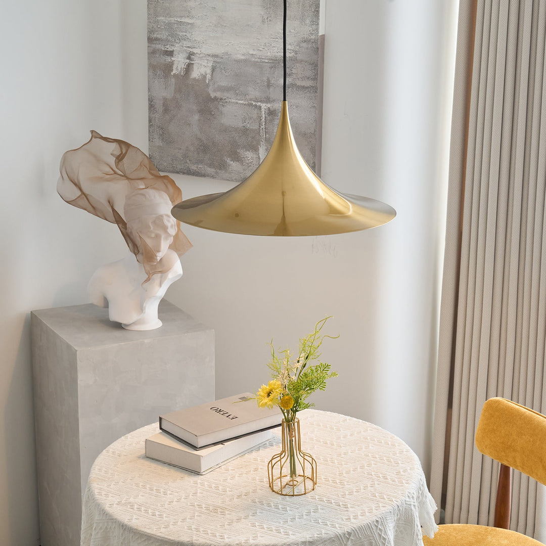 Arch-Shaped Aluminum Plug-In Pendant Light
