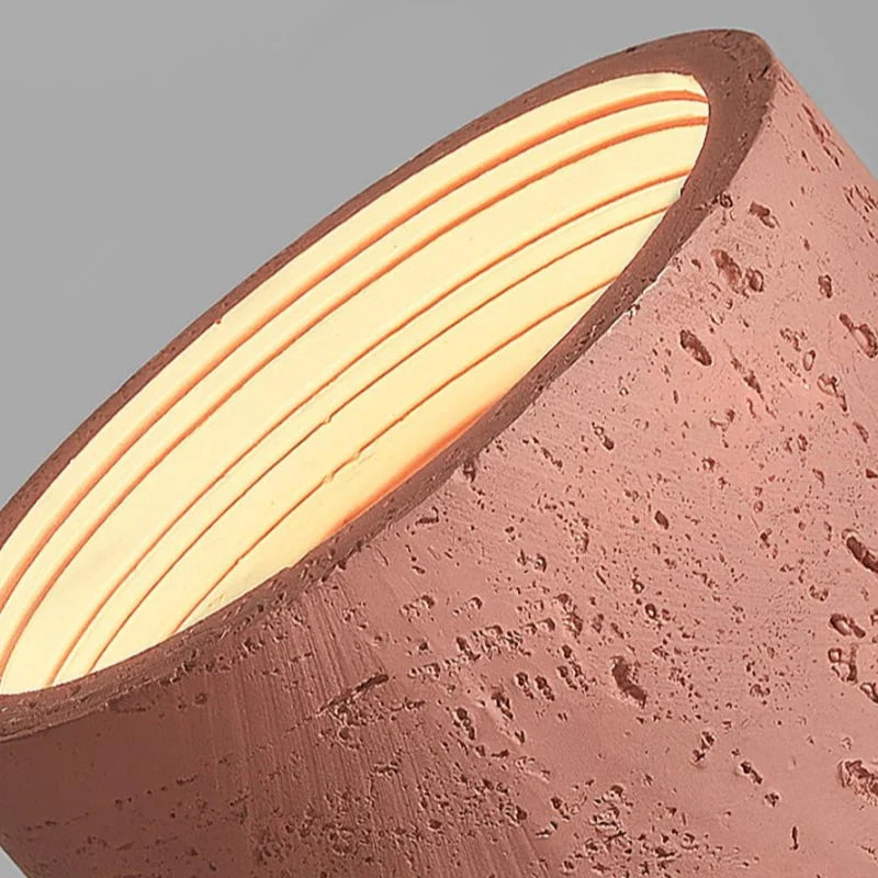Lámpara de Techo Cilíndrica Sabiara Wabi-Sabi - Luminaria de Techo con Luz Suave y Difusa para Dormitorios y Salas de Estar