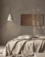 Load image into Gallery viewer, Japanese Wabi Sabi Cement Bell Shape Pendant Light M28
