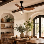 Cargar imagen en el visor de la Galería, rustic fan light installed over a cafe style table