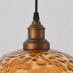 Cargar imagen en el visor de la Galería, Amber Textured Acrylic Dome Pendant Light