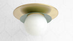 Load image into Gallery viewer, Artivo Modern Layered Globe Ceiling Light with Brass Finish for Living Room, Bedroom and Bathroom
