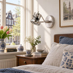 Load image into Gallery viewer, Bauhaus Brushed Nickel Adjustable Wall Spotlight