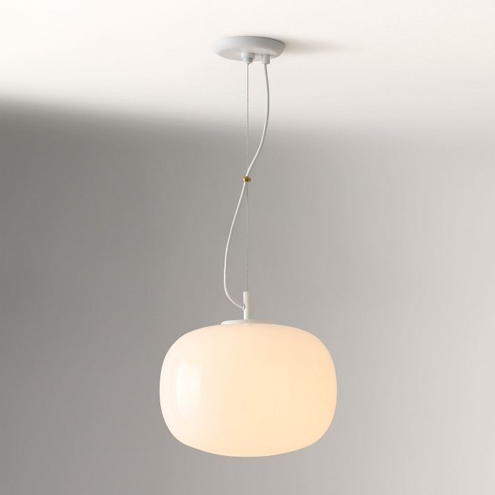 Lámpara colgante minimalista de cristal Lumivelle: diseño regulable en altura
