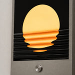 Cargar imagen en el visor de la Galería, Sunset Ripple Integrated LED Wall Light with Brushed Silver Frame
