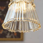 Bild in Gallery-Viewer laden, Vintage Carved Glass Pendant Lamp