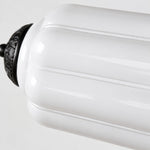 Cargar imagen en el visor de la Galería, Eloise fluted milk-glass plug-in wall sconce