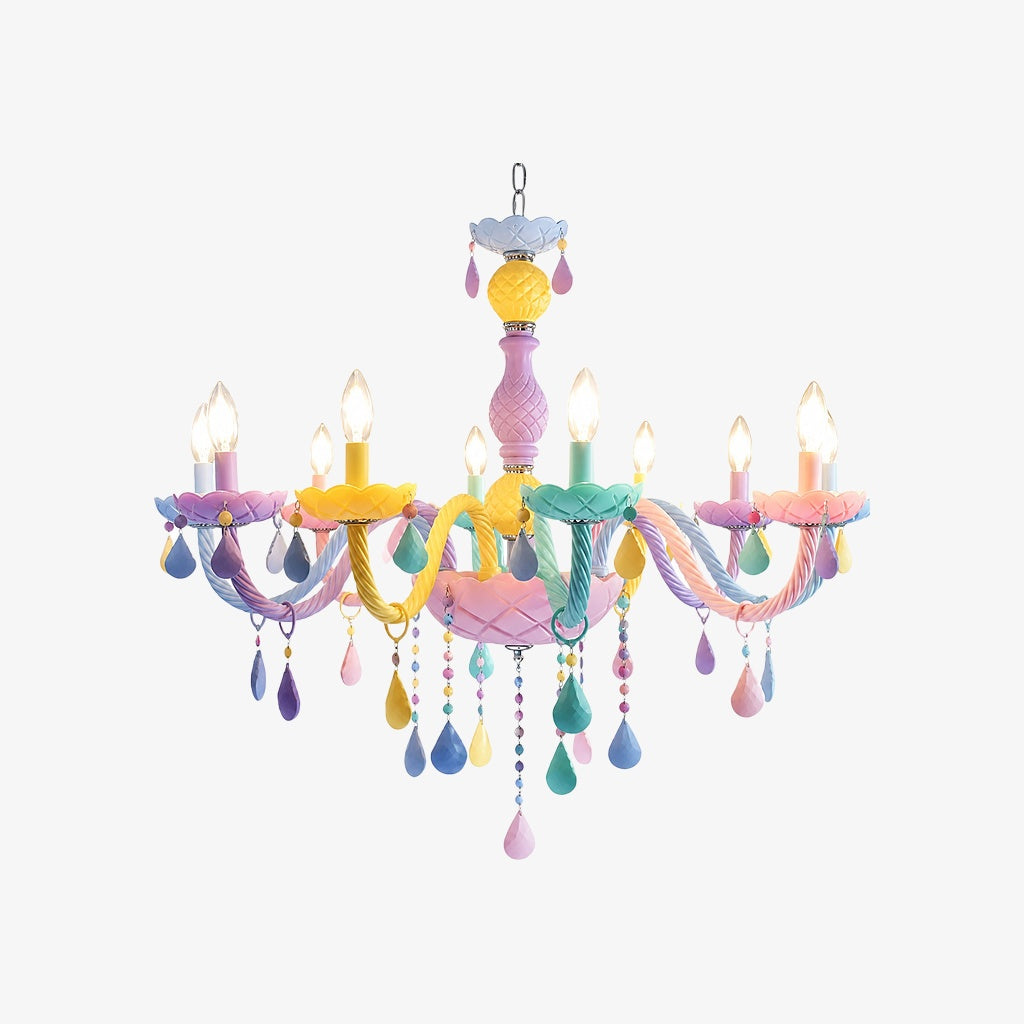 Colorful Metal Kids Room Chandelier for Bedroom