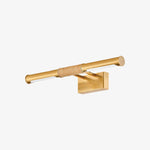 Bild in Gallery-Viewer laden, Aurix Bilderleuchte – Schlankes, mittig umwickeltes Stabdesign Metalloberfläche Wandleuchte für Galerie &amp; Flur