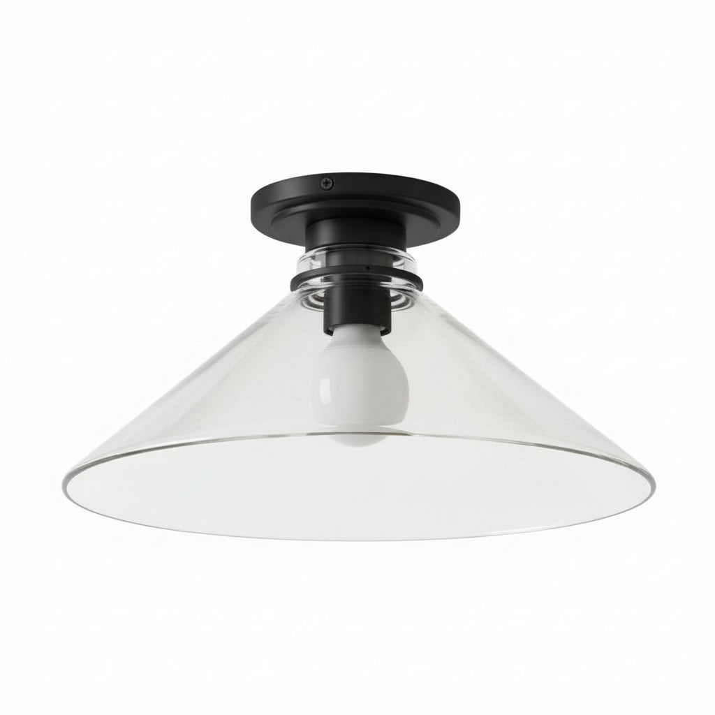 Aurenza Modern Industrial Flush Mount – Elegant Ceiling Lamp for Residential Interiors