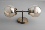 Charger l&#39;image dans la visionneuse de galerie, Lumio Globe Double Globe Vanity Wall Light - Rustic Farmhouse Bathroom Wall Fixture
