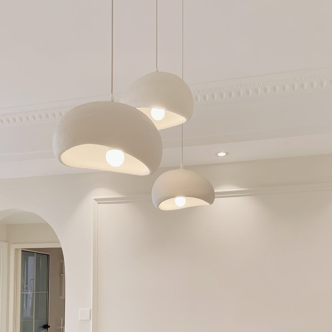Sculptural Polystyrene Ceiling Pendant Light