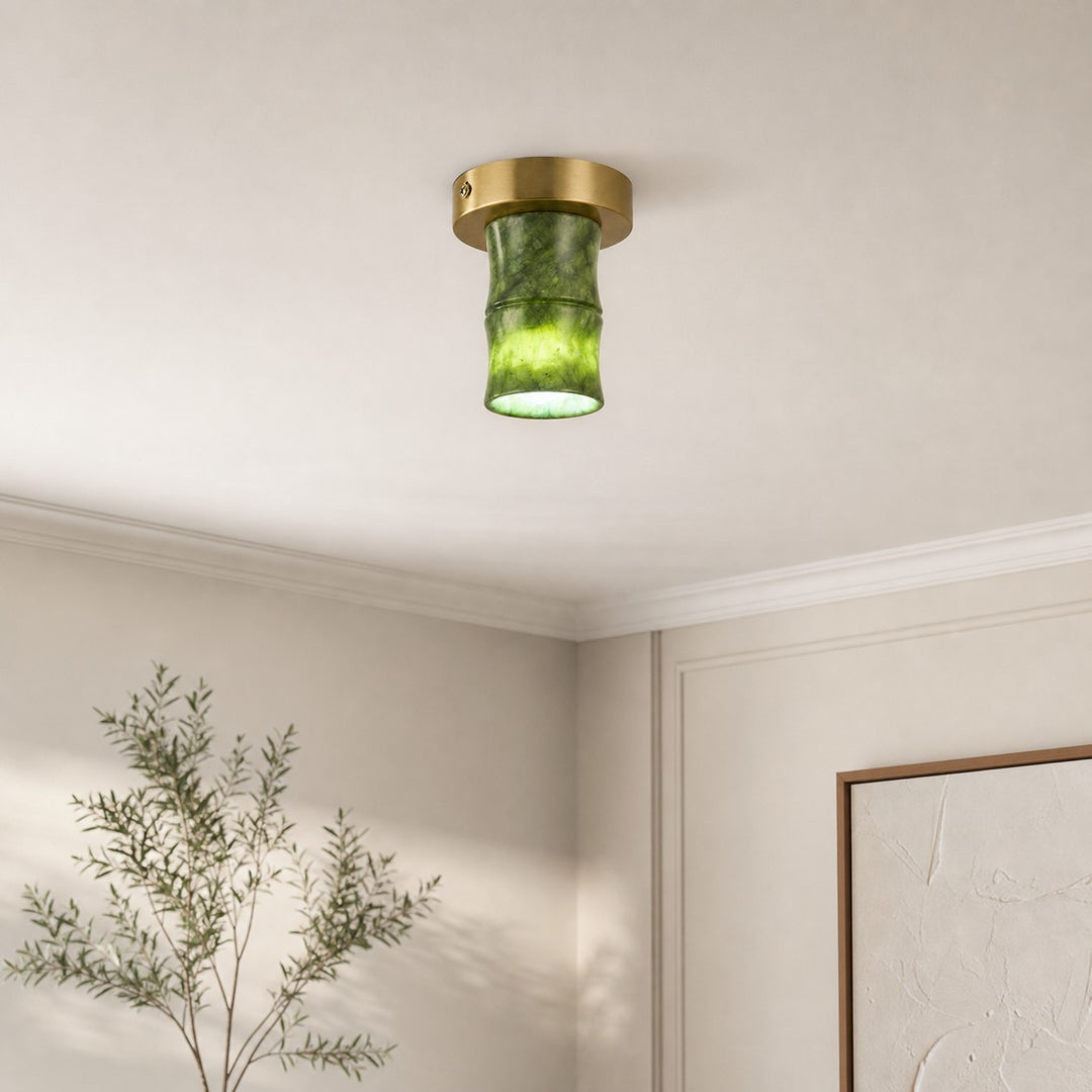 Single Jade Lamps ceiling lamp in a bright interior