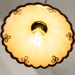 Bild in Gallery-Viewer laden, French Vintage Scalloped Ceramic Pendant Light 12