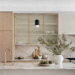 Bild in Gallery-Viewer laden, Iron Pendant Lamp with Ribbed Shade - Cream Style Light for Bedroom