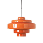 Load image into Gallery viewer, Koloro Modern Art-Inspired Curved Glass Pendant Fixture - Transitional Style Lighting for Living Spaces
