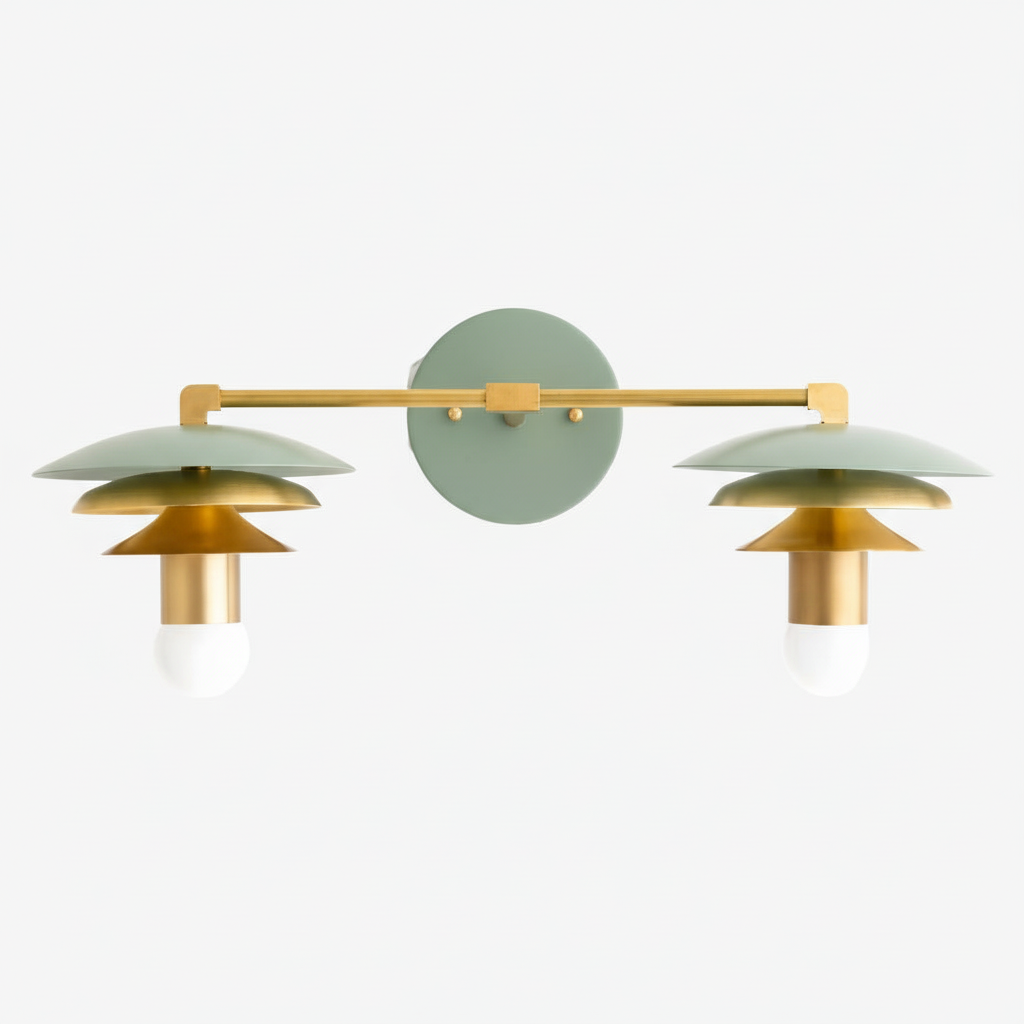 Artivo Layered Dual Heads Wall Sconce – Scandinavian Minimalist Designer Wall Sconce for Vanity or Corridor