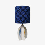 Load image into Gallery viewer, Blue Botanical Ceramic Table Lamp