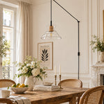 Load image into Gallery viewer, Sculptural Ripple Glass Pendant Lamp