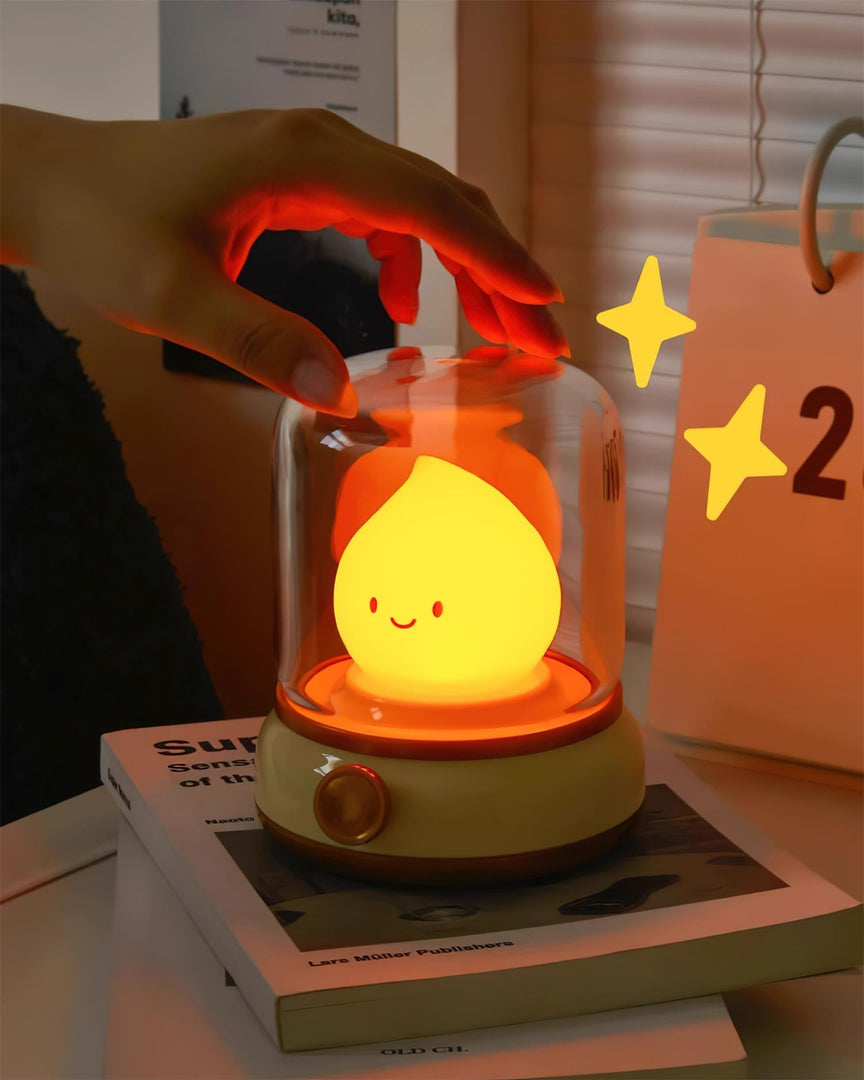 Luz nocturna pequeña LED con forma de llama