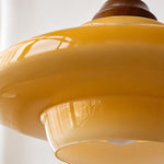 Bild in Gallery-Viewer laden, Caramel yellow glass shade underside detail