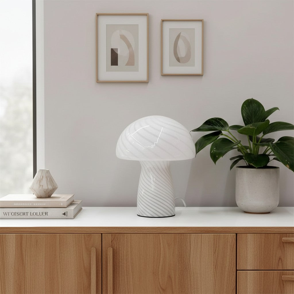 Striglow Mushroom Table Lamp – Artistic Visual Texture for Home and Office