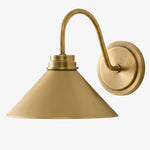 Cargar imagen en el visor de la Galería, Aplique de pared Aurenza con brazo curvo y forma de globo: lámpara de pared industrial moderna para baño, dormitorio y pasillo.