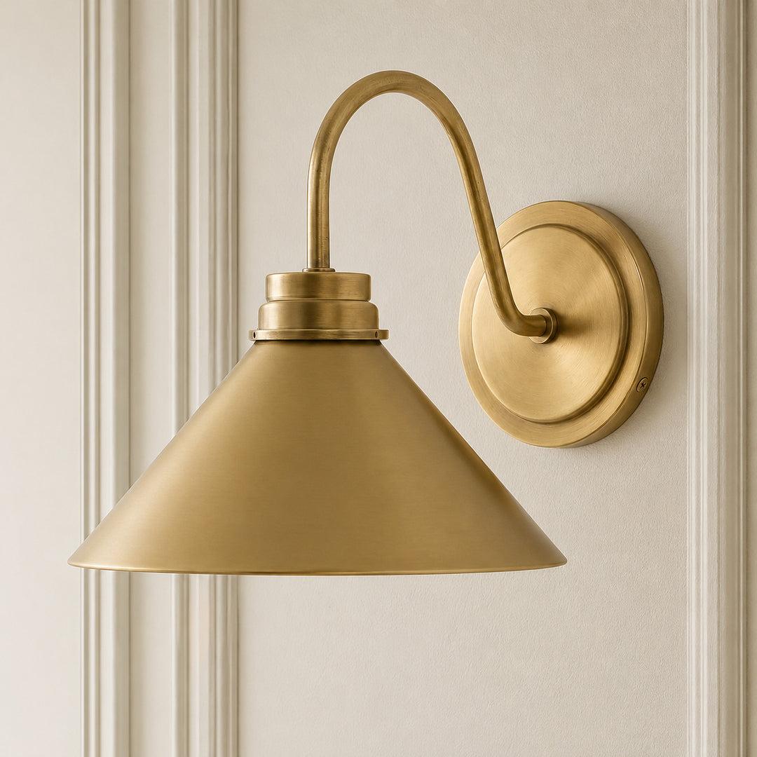 Aurenza Gebogene Arm Globe Wandlampe – Moderne Industrielle Wandleuchte für Badezimmer, Schlafzimmer und Flur