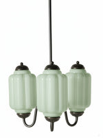 Load image into Gallery viewer, Eloise Chandelier – Milk Glass Chandelier in a Vintage Style Finish
