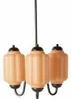 Load image into Gallery viewer, Eloise Chandelier – Milk Glass Chandelier in a Vintage Style Finish

