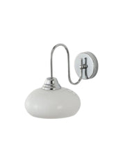 Bauhaus Curved Pole Glass Wall Sconce