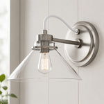 Bild in Gallery-Viewer laden, Aurenza Gebogene Arm Globe Wandlampe – Moderne Industrielle Wandleuchte für Badezimmer, Schlafzimmer und Flur