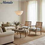 Load image into Gallery viewer, Lumarys Sculptural Fabric-Wrapped Pendant Light Organic Botanical Style for Living Room