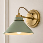 Bild in Gallery-Viewer laden, Aurenza Gebogene Arm Globe Wandlampe – Moderne Industrielle Wandleuchte für Badezimmer, Schlafzimmer und Flur