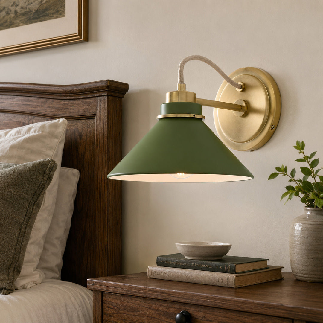 Aurenza Gebogene Arm Globe Wandlampe – Moderne Industrielle Wandleuchte für Badezimmer, Schlafzimmer und Flur