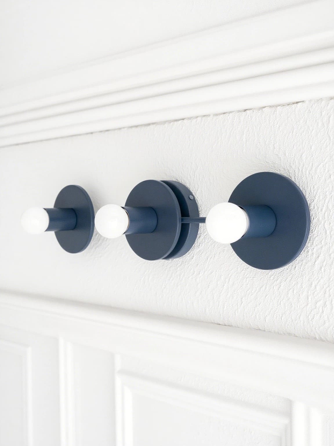 Minimal 3-Light Vanity Wall Sconce – Multiple Color Options Available