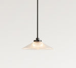Load image into Gallery viewer, Ribbed Glass Pendant Light – Brass And Glass Pendant Light With Farmhouse Pendant Light Flair
