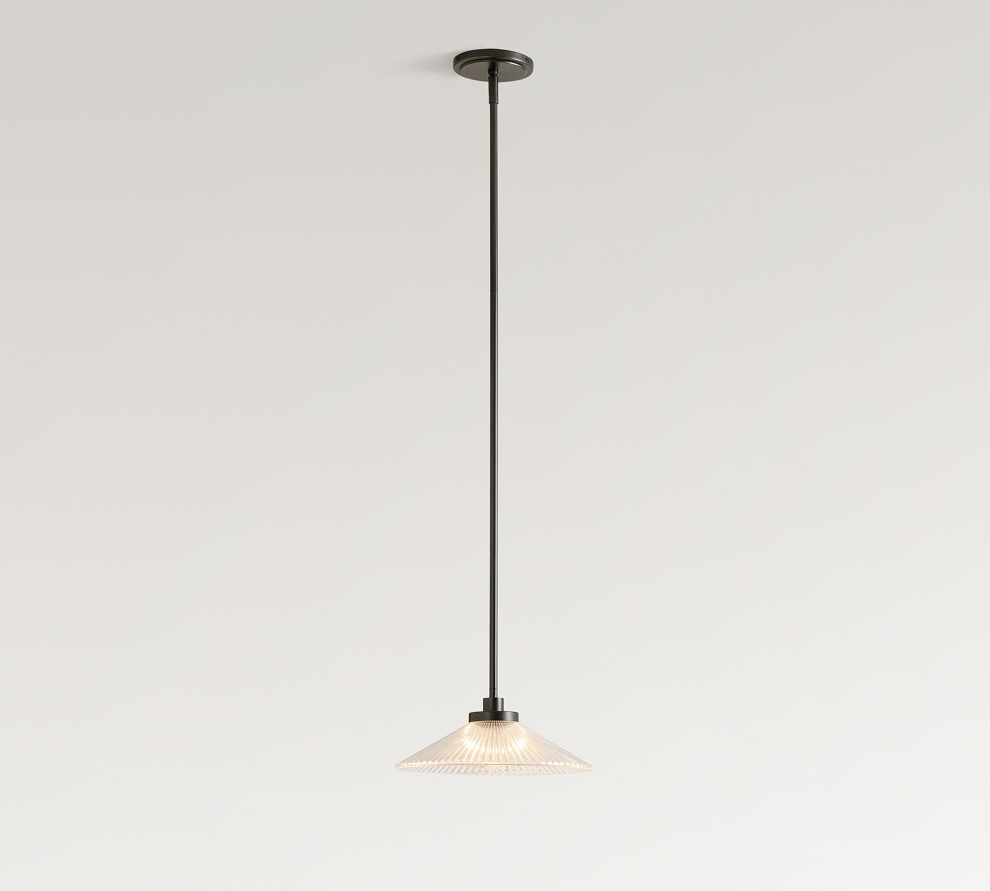 Ribbed Glass Pendant Light – Brass And Glass Pendant Light With Farmhouse Pendant Light Flair