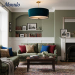 Bild in Gallery-Viewer laden, Tela Modern Klassische Pendelleuchte mit Stoffdiffusor für Kücheninsel und Eingangsbereich