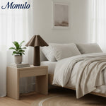 Load image into Gallery viewer, Weavara Fabric-Covered Modern Accent Table Lamp for Nightstands and Desks