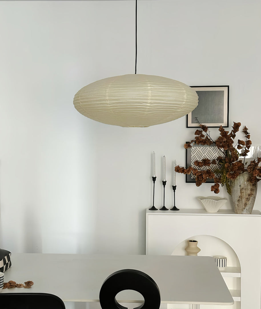 Mulberry Paper Plug-In Pendant Light