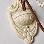 Load image into Gallery viewer, Close view of the carved wood wall plate